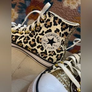 Customized high top converse